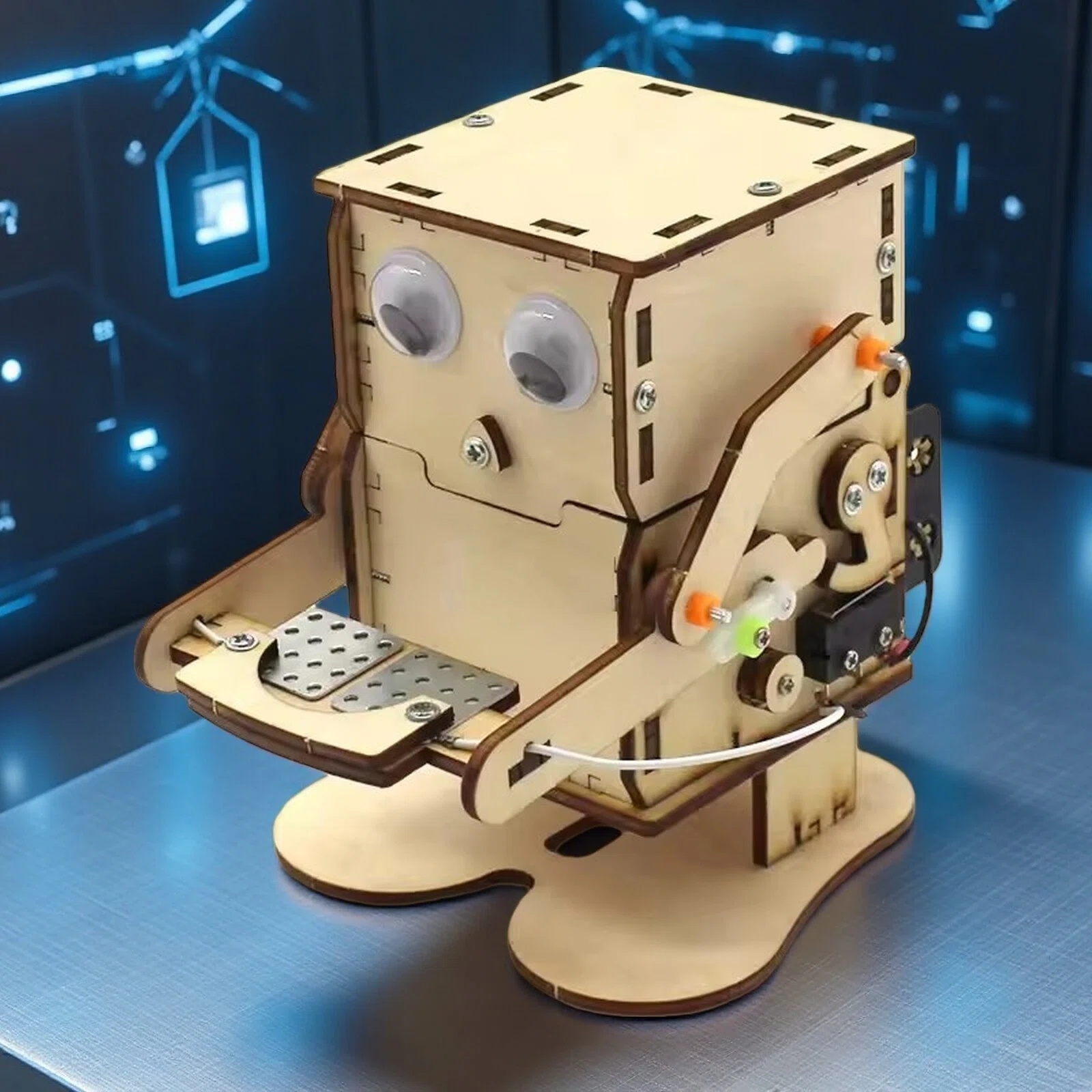 Science Diy Model - Robot mangeur de pièces de monnaie,